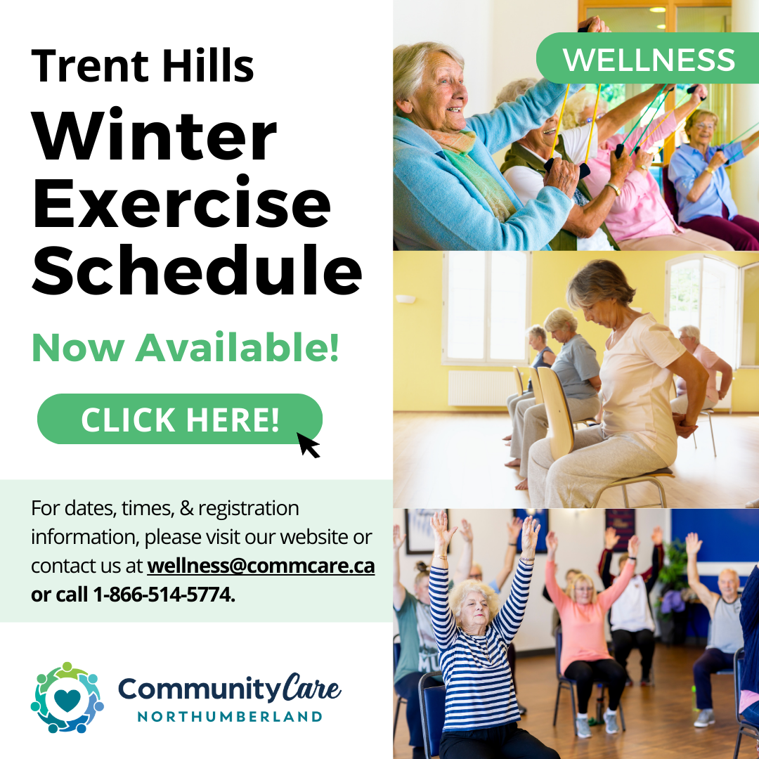 Trent Hills Winter Exercise Schedule Graphic - CC