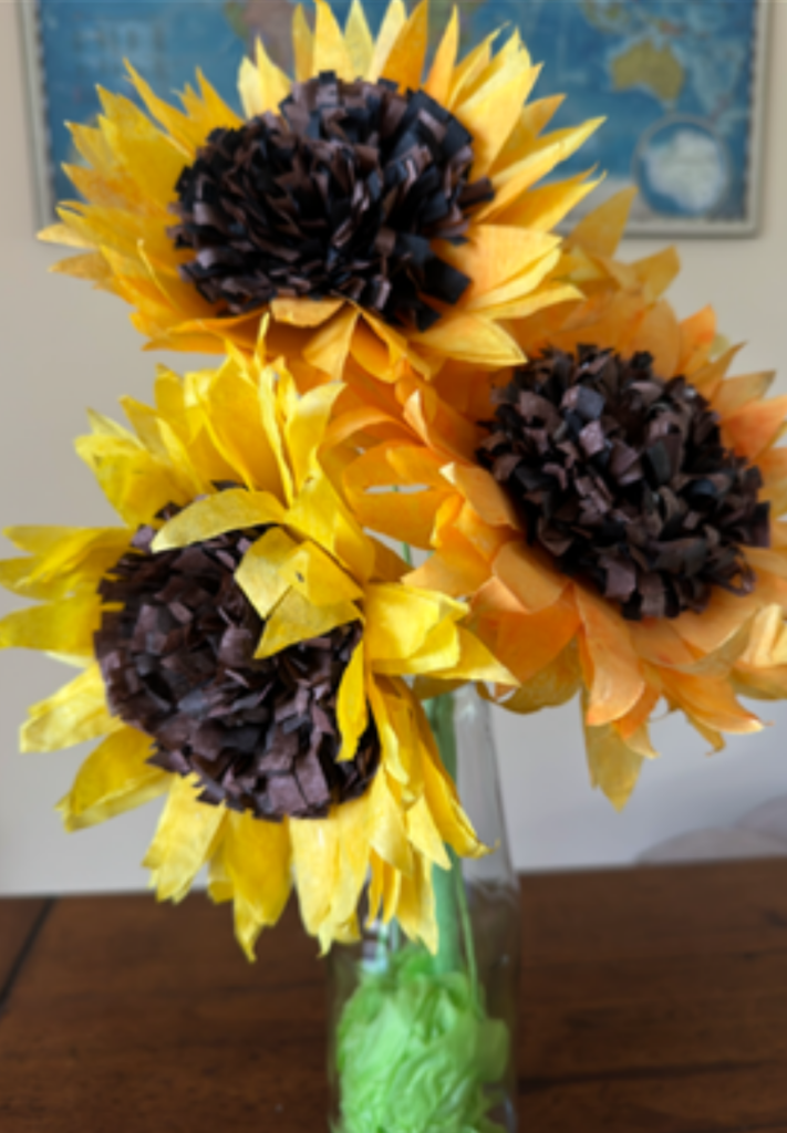 Paper Sunflowers